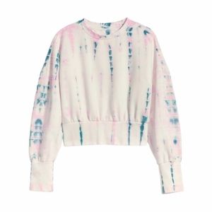 Old Navy Loose Tie-Dye Cropped Crew Sweatshirt XS